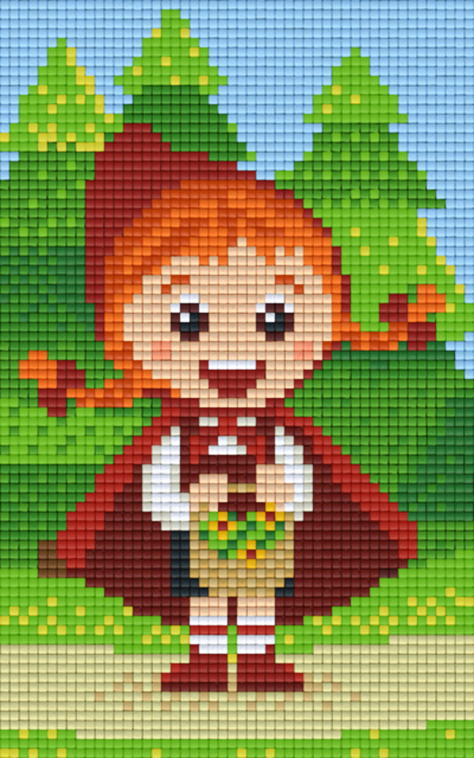 Little Red Riding Hood Two [2] Baseplate PixelHobby Mini-mosaic Art Kit image 0